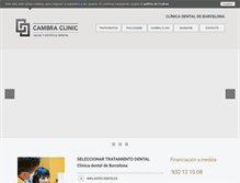 Tablet Screenshot of cambraclinic.com